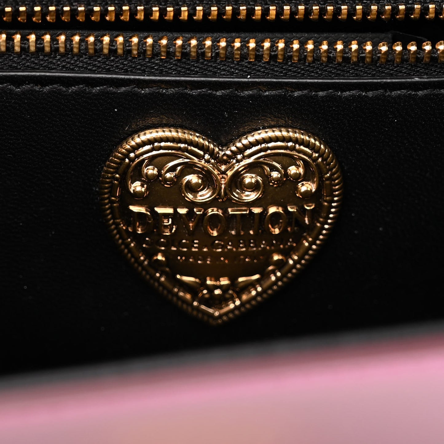 Metallic Calfskin Medium Devotion Crossbody Bag Wine