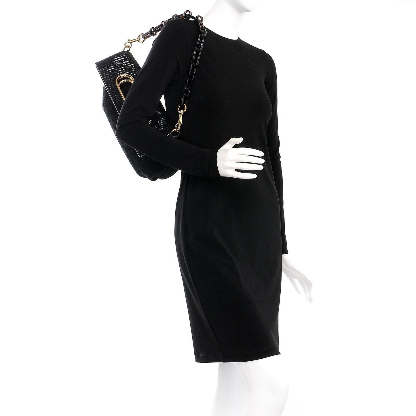 Suede Monogram Motard Afterdark Clutch Black