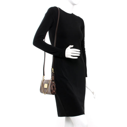 Louis Vuitton Damier Ebene Eva Clutch 2 of 8