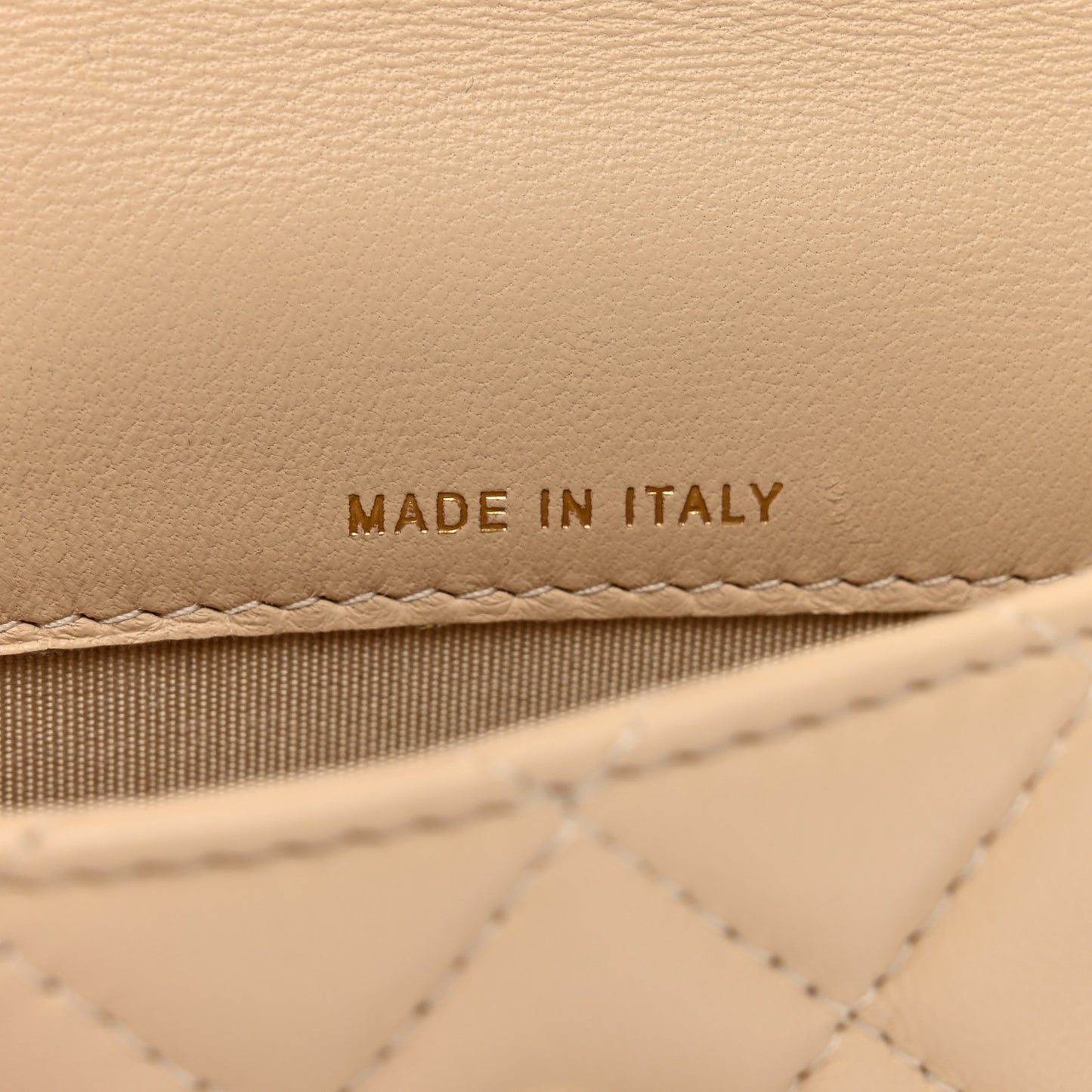 Tweed Lambskin Quilted Waist Bag With Coin Purse Beige