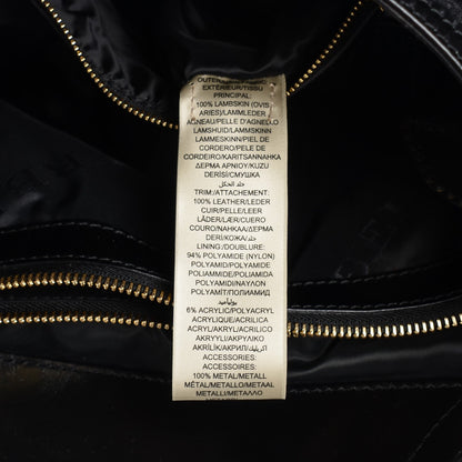 Burberry Soft Lambskin Bridle Calfskin Medium Gosford Hobo Black 2 of 12