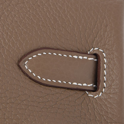 Hermes Taurillon Clemence Birkin 30 Etoupe 18 of 34