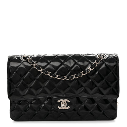 Chanel Glazed Calfskin Quilted Medium Double Flap Black 1 of 10