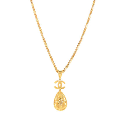 Chanel CC Long Necklace Gold 1 of 5