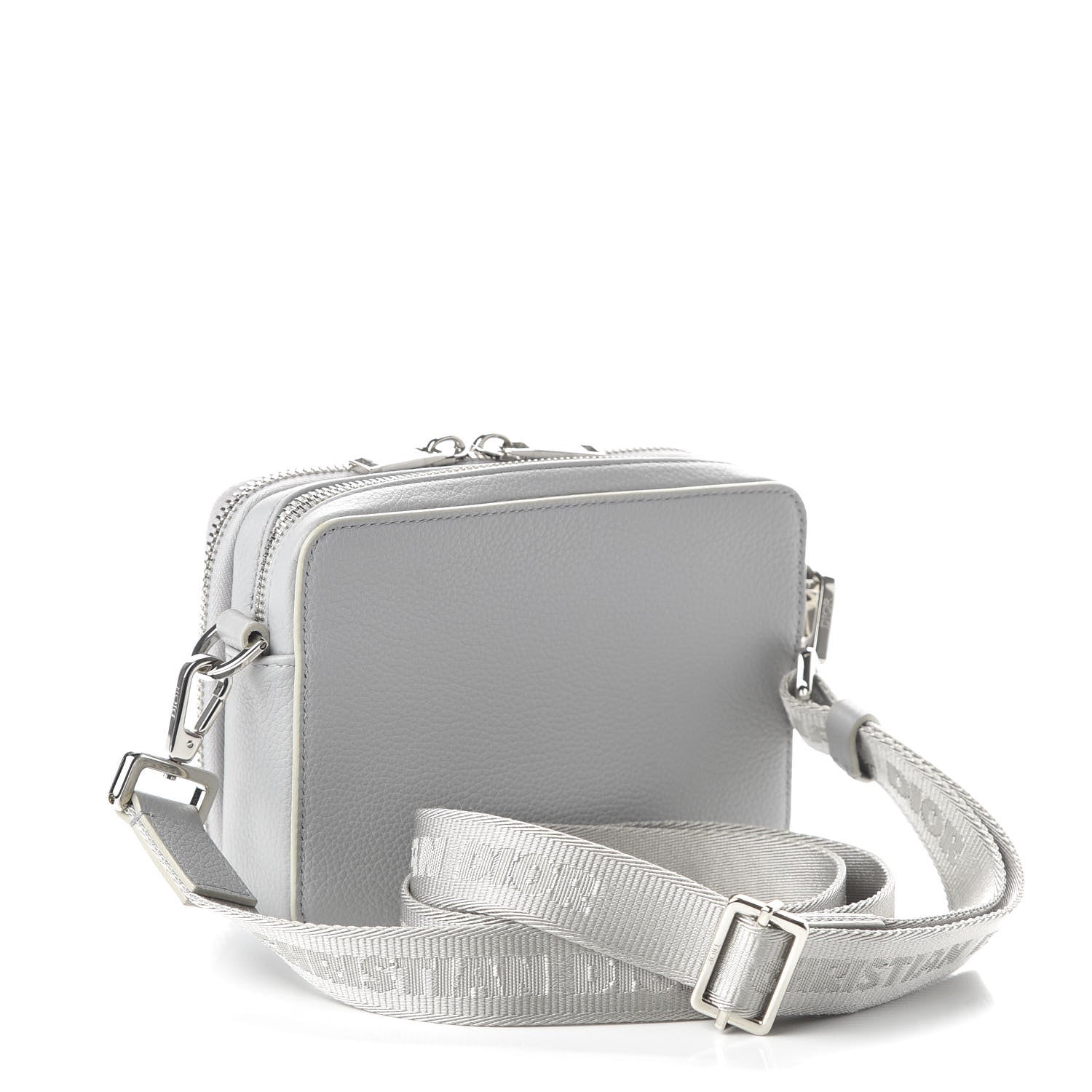 Christian Dior X AIR JORDAN Grained Calfskin Crossbody Grey 3 of 11