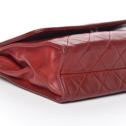 Chanel Lambskin Quilted Tassel Shoulder Flap Bag Red 11 of 19
