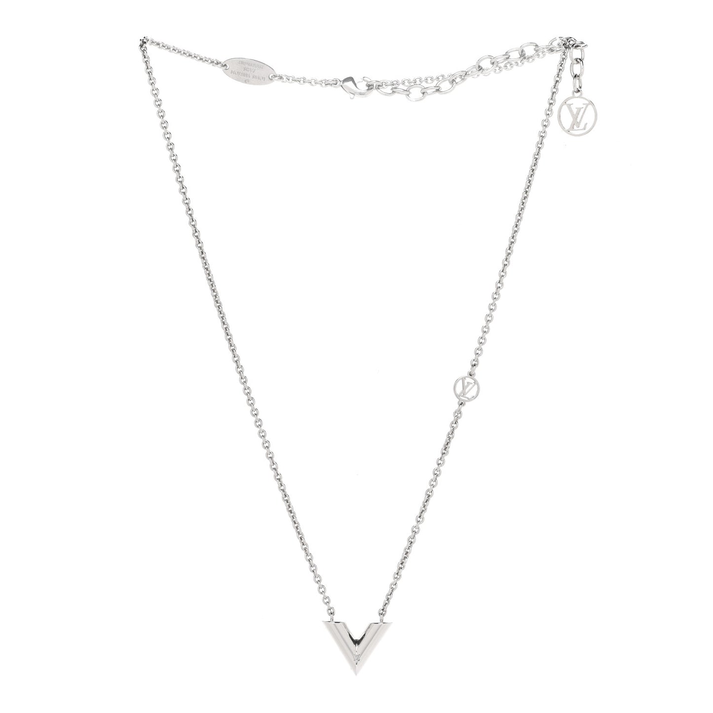 Metal Essential V Supple Necklace Silver