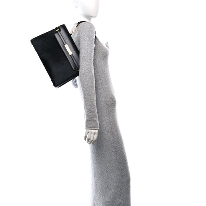 Saint Laurent Pony Hair Calfskin Manhattan Top Handle Black 2 of 10