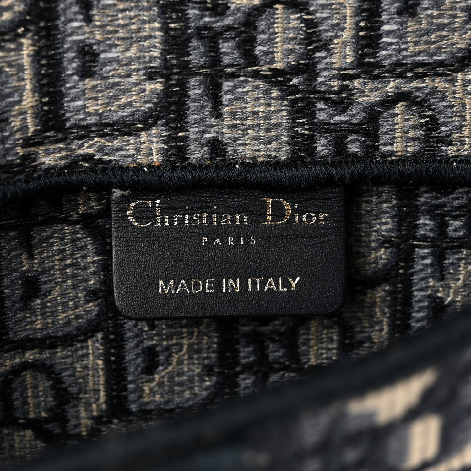 Christian Dior Oblique Slim Saddle Pouch Blue 6 of 10