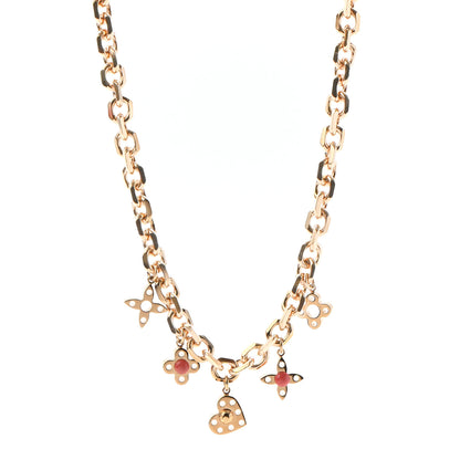 Louis Vuitton Monogram Hide and Seek Necklace Gold 1 of 6