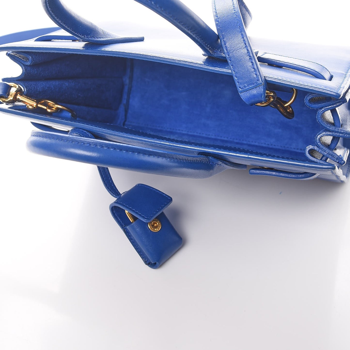 Calfskin Nano Sac De Jour Royal Blue