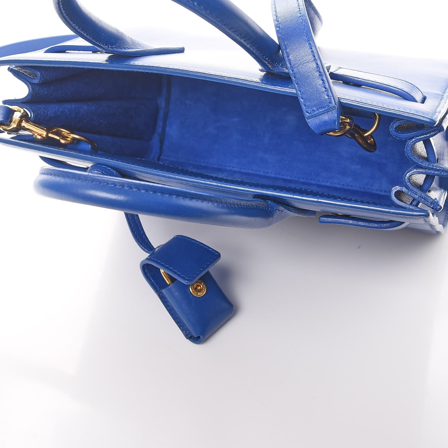 Saint Laurent Calfskin Nano Sac De Jour Royal Blue 5 of 7