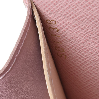 Louis Vuitton Damier Azur Emilie Wallet Rose Ballerine 7 of 8
