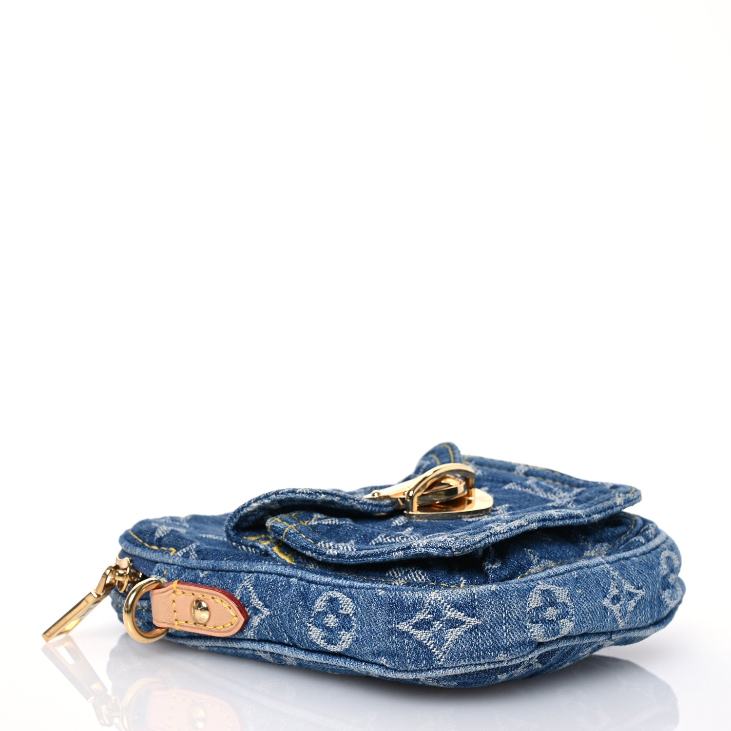 Louis Vuitton Denim Fairfax Pochette Blue 4 of 15