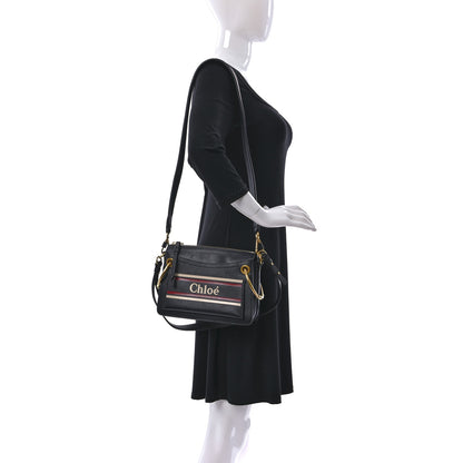 Chloe Smooth Calfskin Logo Small Roy Bag Full Blue 2 of 8
