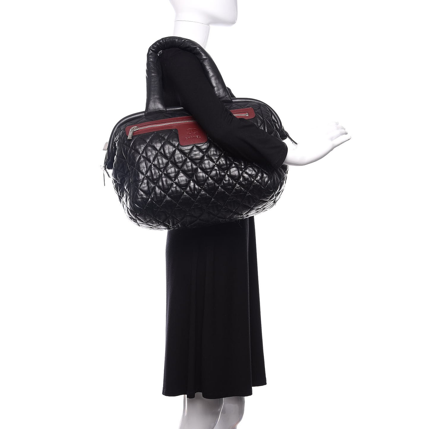 Lambskin Coco Cocoon Bowler Black