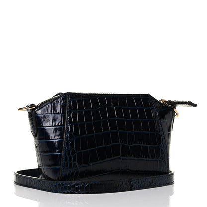 Givenchy Calfskin Crocodile Embossed Nano Antigona Navy 2 of 5