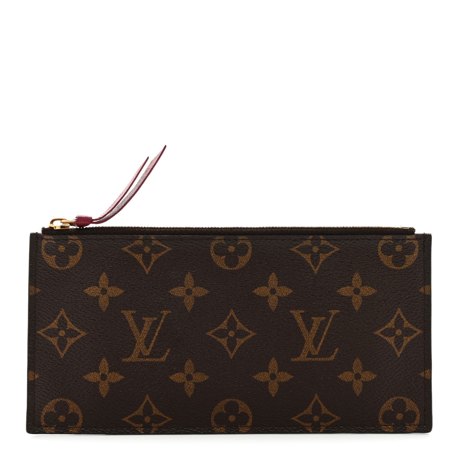 Louis Vuitton Monogram Felicie Chain Wallet Zippered Insert Fuchsia 1 of 6
