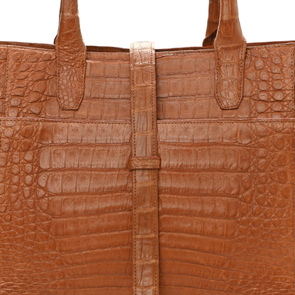 Nancy Gonzalez Crocodile Tote Brown 7 of 10