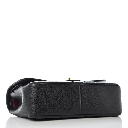 Chanel Caviar Quilted Jumbo Double Flap Black 5 of 12