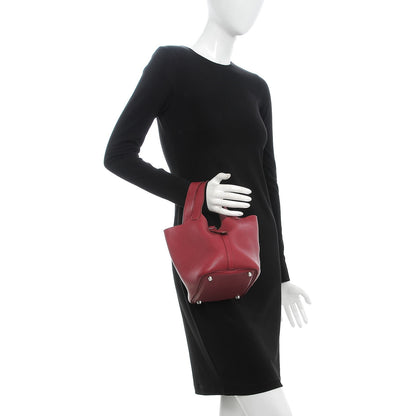 Hermes Taurillon Clemence Picotin 18 PM Rubis 2 of 8
