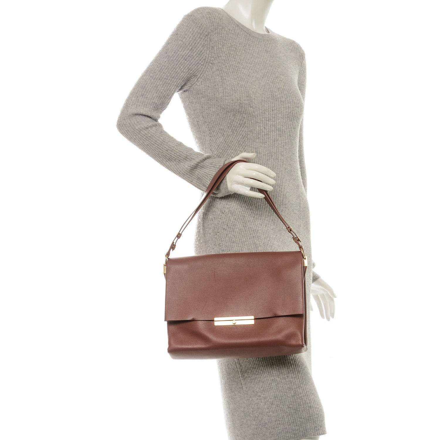 Celine Calfskin Blade Flap Sienna 2 of 6