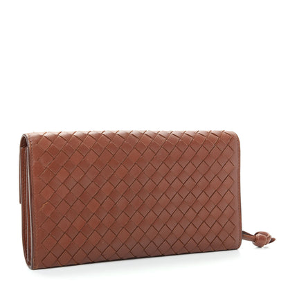 Bottega Veneta Nappa Intrecciato Continental Flap Wallet Tea 3 of 8