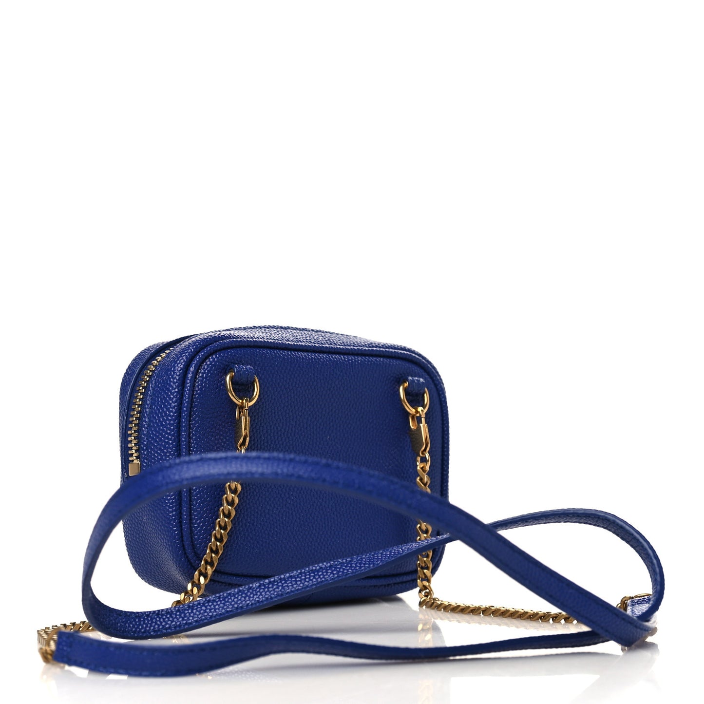 Grain De Poudre Matelasse Monogram Baby Lou Camera Bag Sapphire Blue