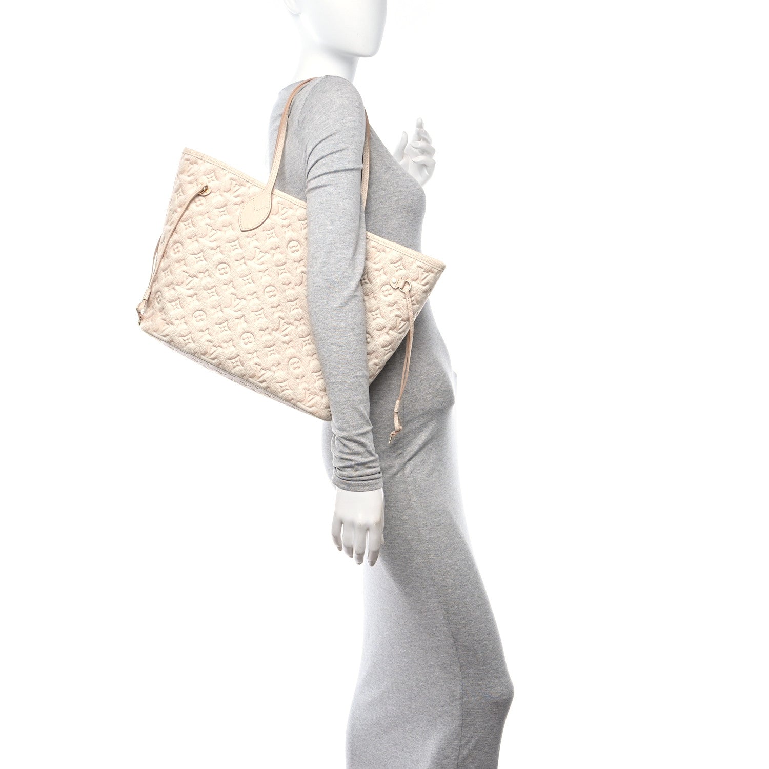 Louis Vuitton Empreinte Monogram Summer Stardust Neverfull MM Beige Clair 2 of 10