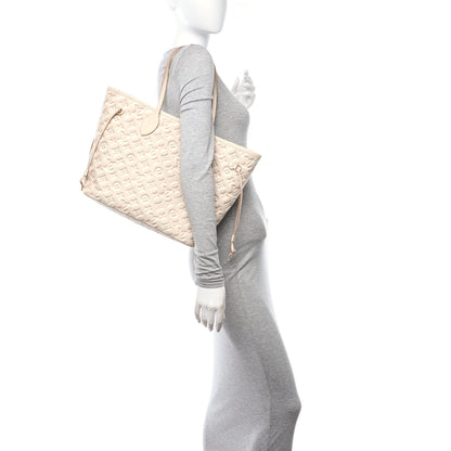 Louis Vuitton Empreinte Monogram Summer Stardust Neverfull MM Beige Clair 2 of 10