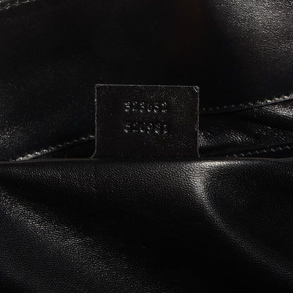 Gucci Calfskin Medium Lady Buckle Top Handle Bag Black 7 of 7