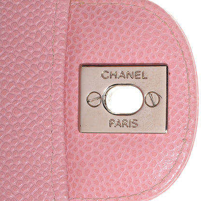 Chanel Caviar Quilted Medium Double Flap Pink 6 of 12