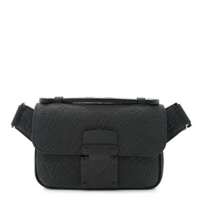 Louis Vuitton Taurillon Monogram S Lock Sling Bag Black 1 of 11