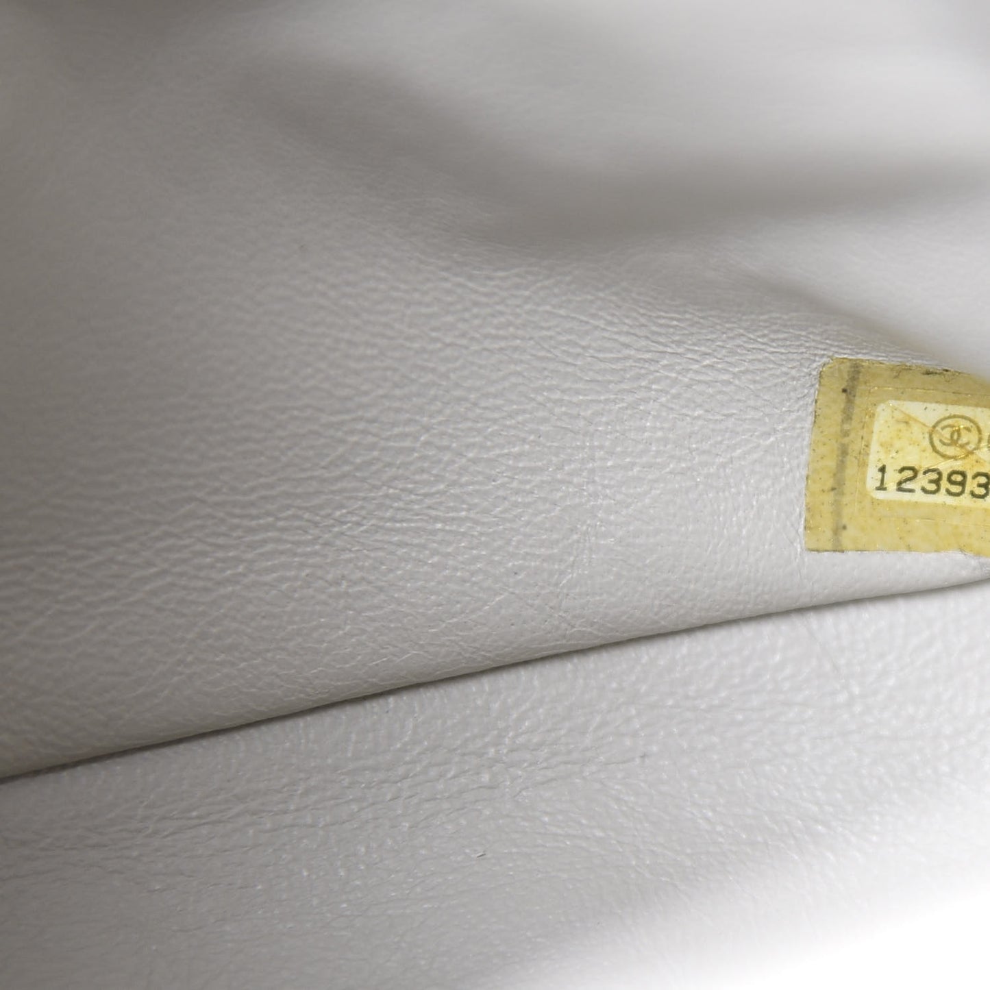 Crinkled Patent Quilted Jumbo Single Flap Light Beige