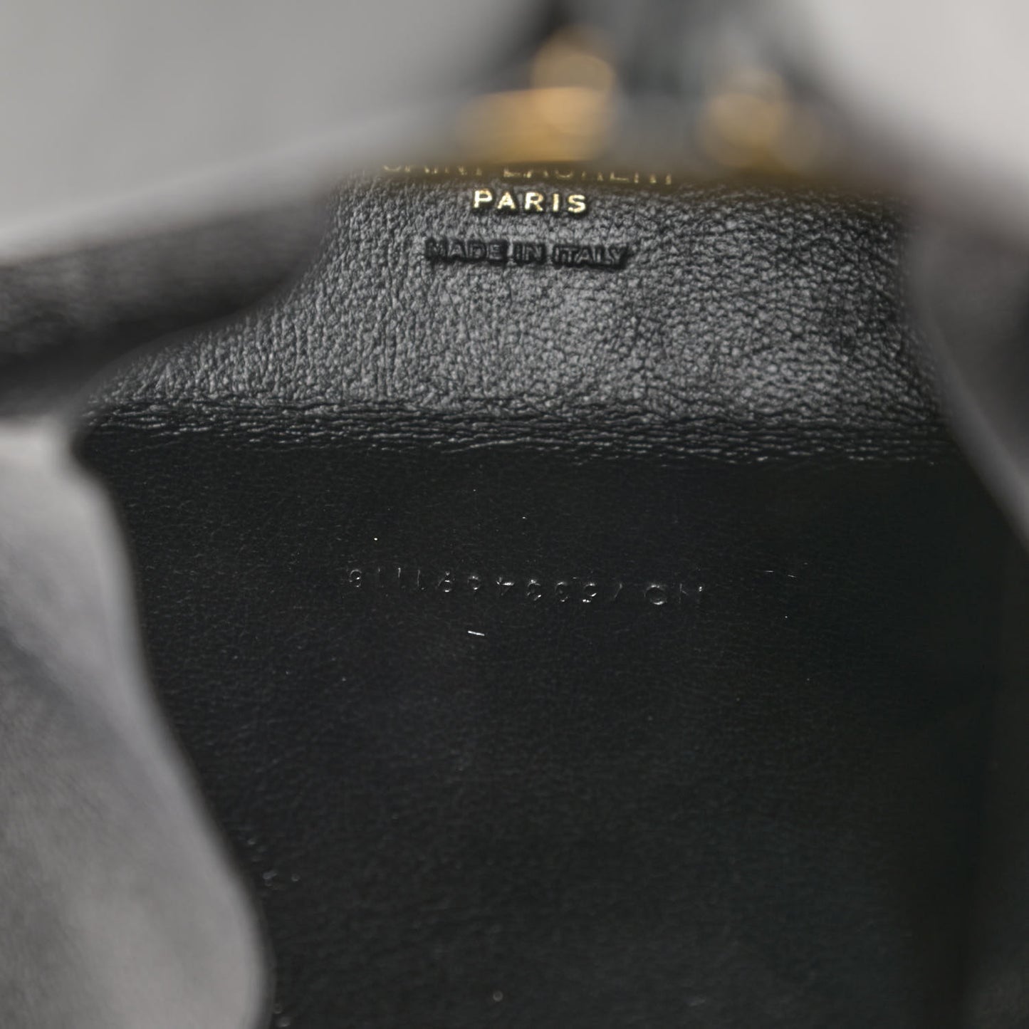 Lambskin Pyramid Clutch Black