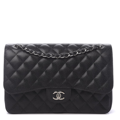 Chanel Caviar Quilted Jumbo Double Flap Black 1 of 11