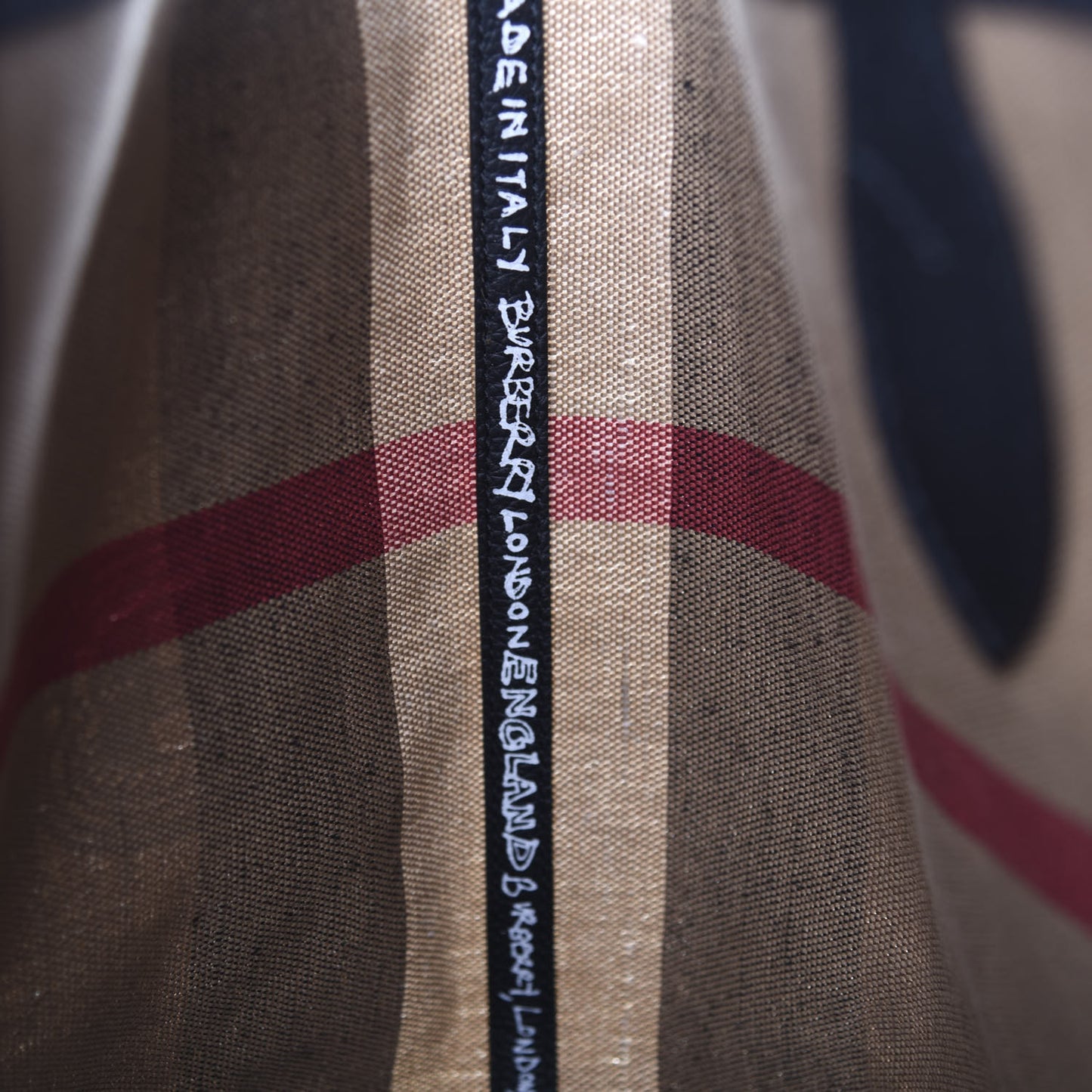 Coated Canvas Mega Check Medium Doodle Tote Black