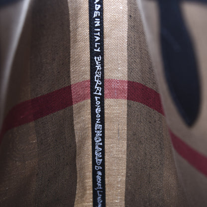 Burberry Coated Canvas Mega Check Medium Doodle Tote Black 9 of 11
