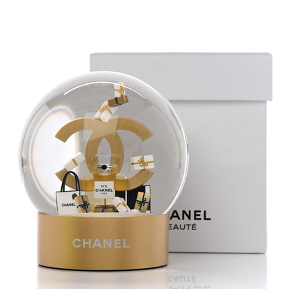 Chanel Glass CC Shopping Bag Snow Globe Gold 8 of 8