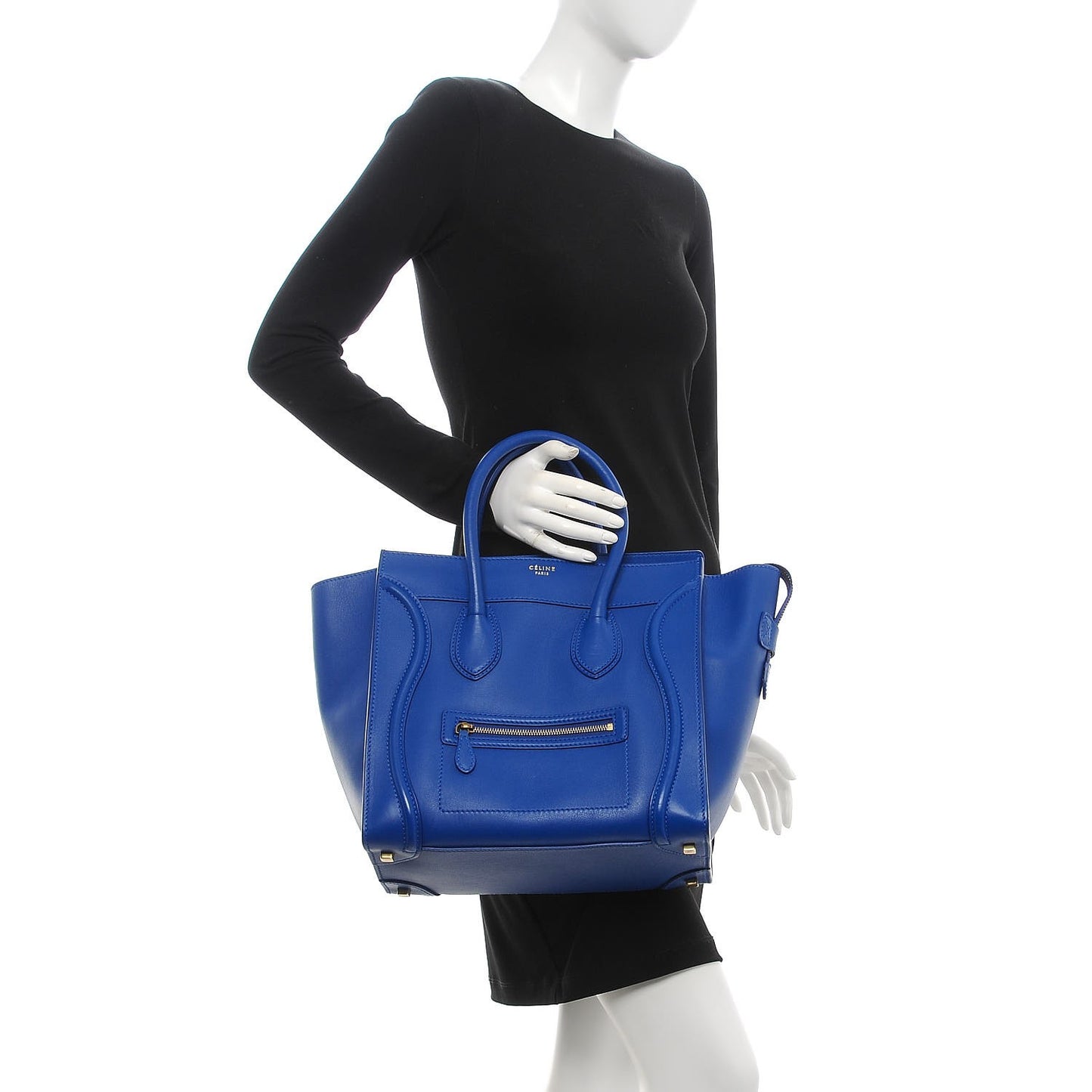 Smooth Calfskin Mini Luggage Royal Blue