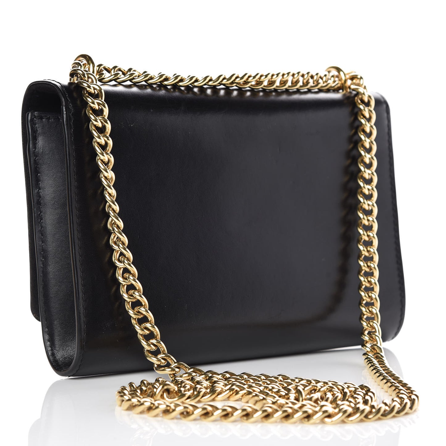 Calfskin Chain Louise MM Black