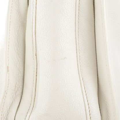 Miu Miu Goatskin Madras Top Handle Tote Bianco 11 of 22
