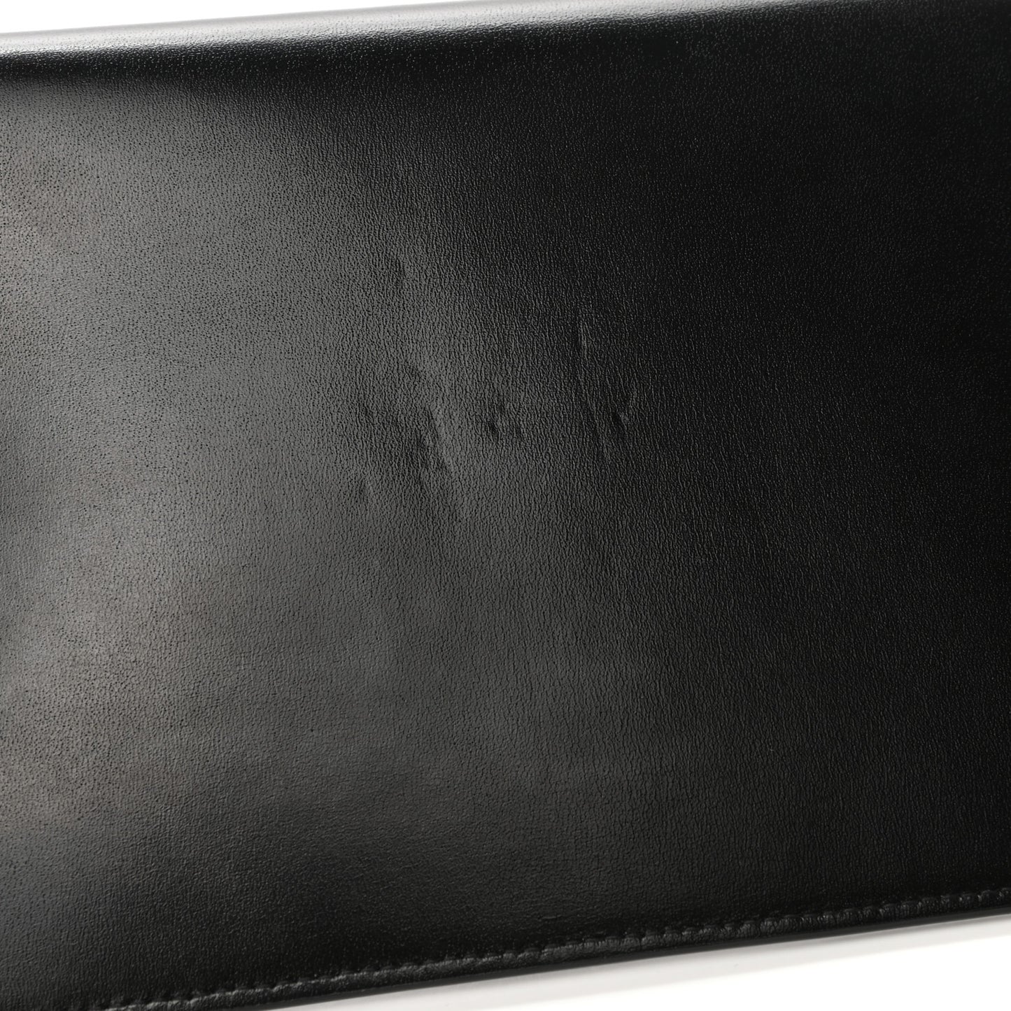 Smooth Shiny Calfskin Monogram Uptown Pouch Black
