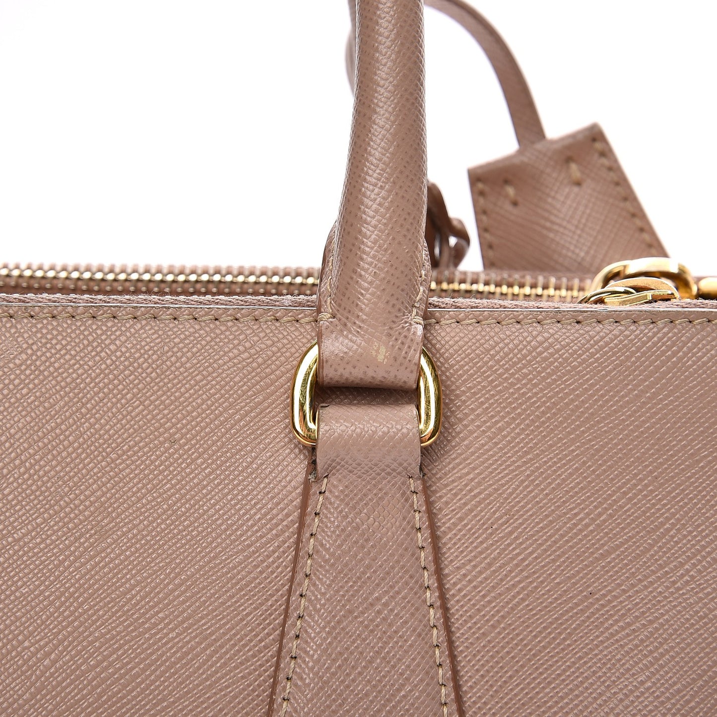 Saffiano Small Galleria Double Zip Tote Cammeo
