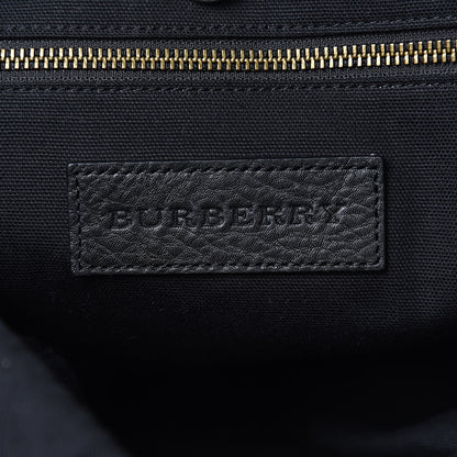 Burberry Overdyed Canvas Mega Check Drifton Backpack Black 6 of 10