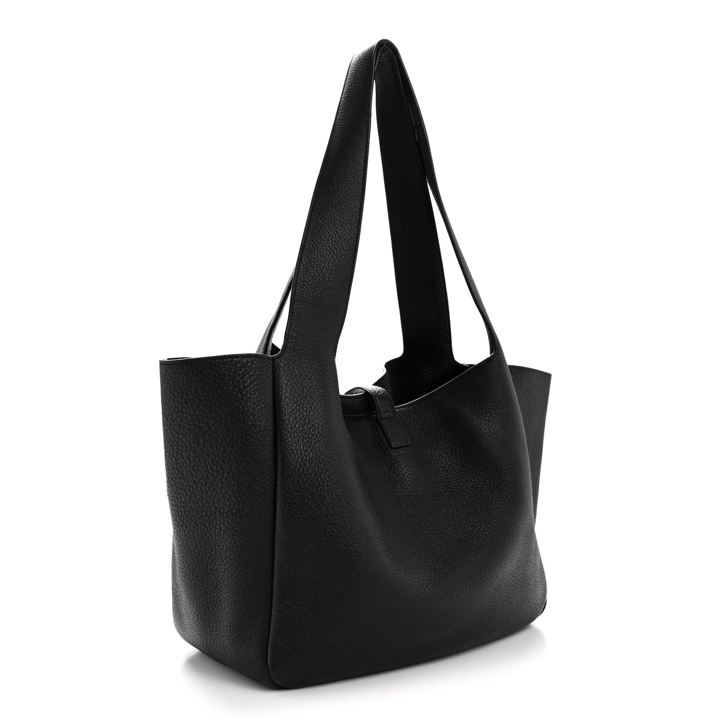 Grained Deerskin Bea Tote Black