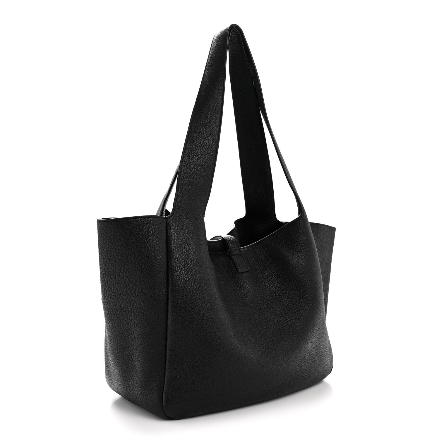 Saint Laurent Grained Deerskin Bea Tote Black 3 of 15