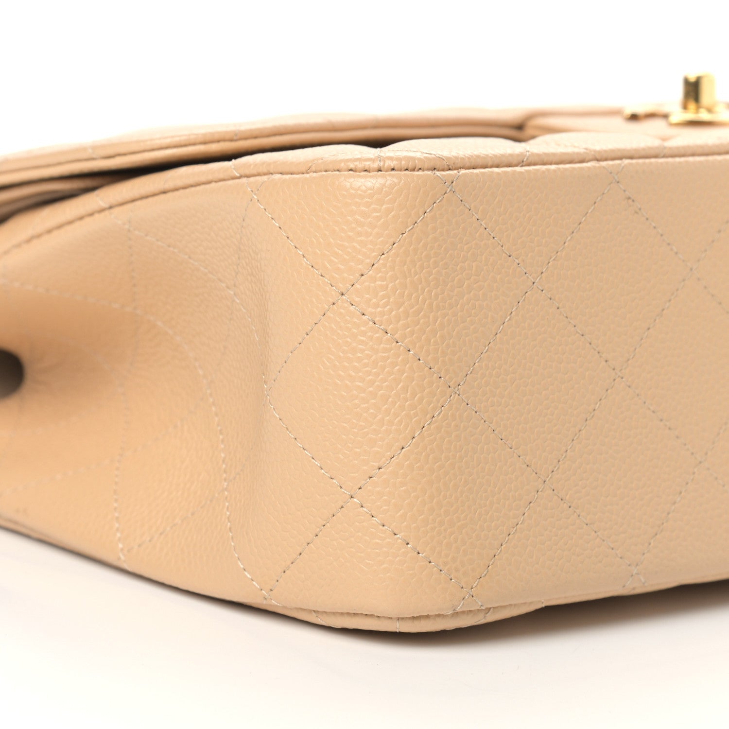 Chanel Caviar Quilted Jumbo Double Flap Beige Clair 8 of 10