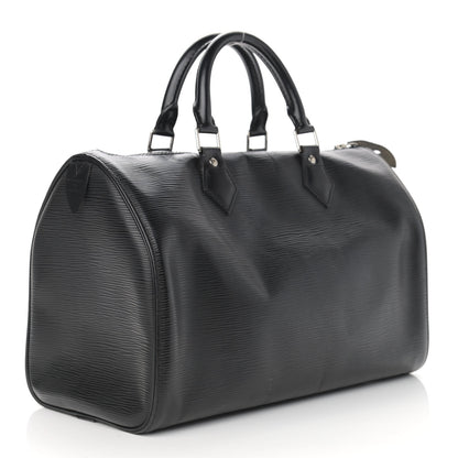 Louis Vuitton Epi Speedy 30 Black 3 of 11