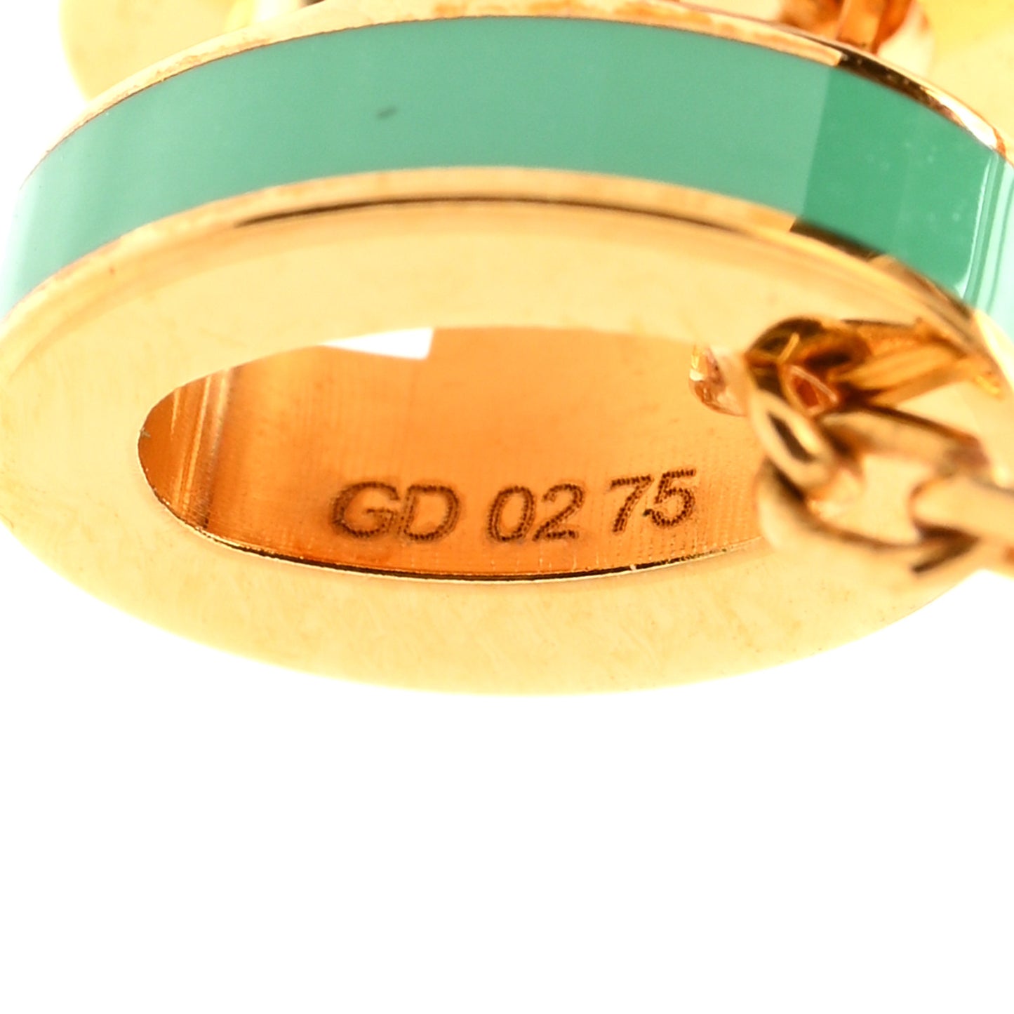 Lacquered Gold Mini Pop H Rocabar Pendant Necklace Malabar